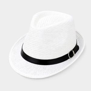 White and Black Fedora Hat